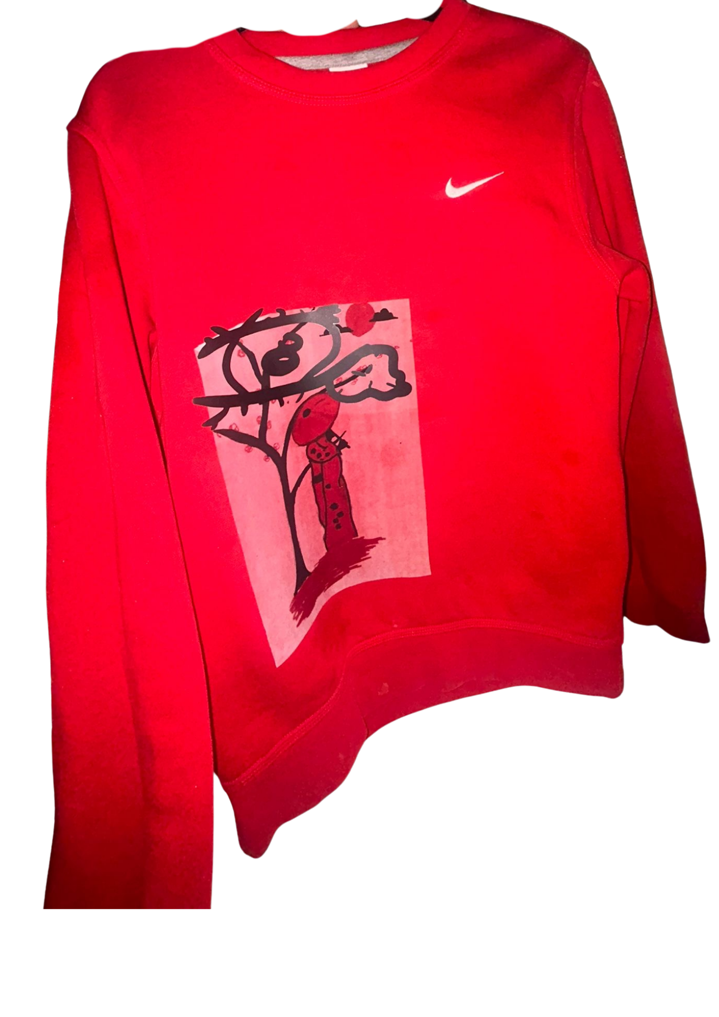 Tree Signal Sweat in yellow with graphic print